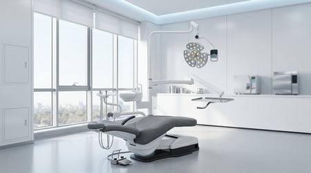 Unit dentar ONE Surge cu design deschis intr-o sala de chirurgie orala