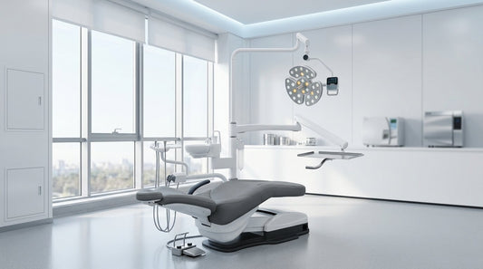 Unit dentar ONE Surge cu design deschis intr-o sala de chirurgie orala
