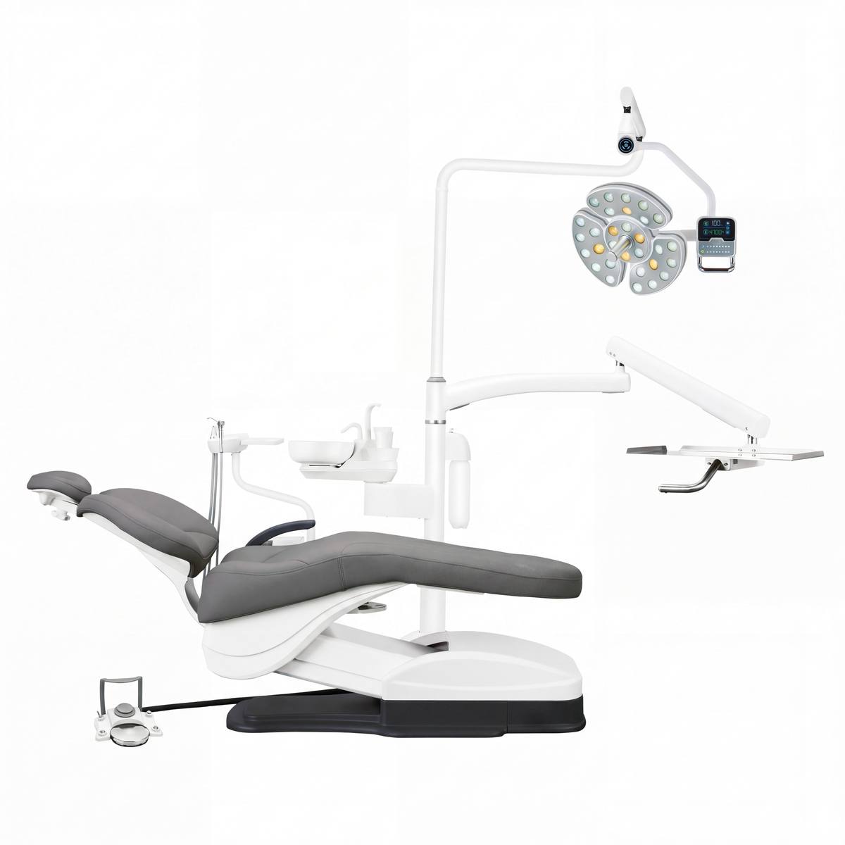 Unit dentar ONE Surge – scaun stomatologic chirurgical, vedere din față